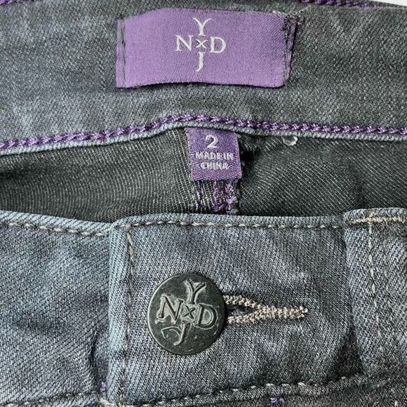 NYJD Alina Denim Leggings in Faded Black Women’s 2 - Picture 5 of 6